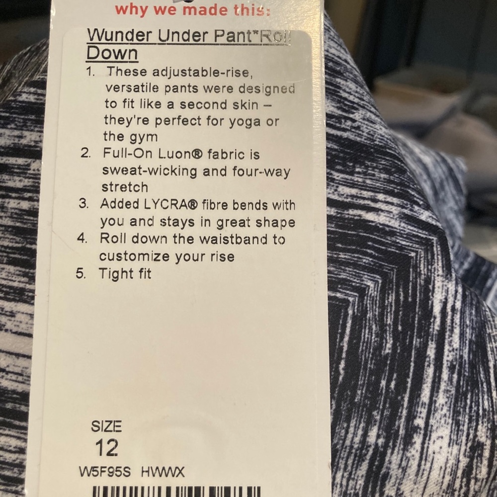 Lululemon wunder under pants
